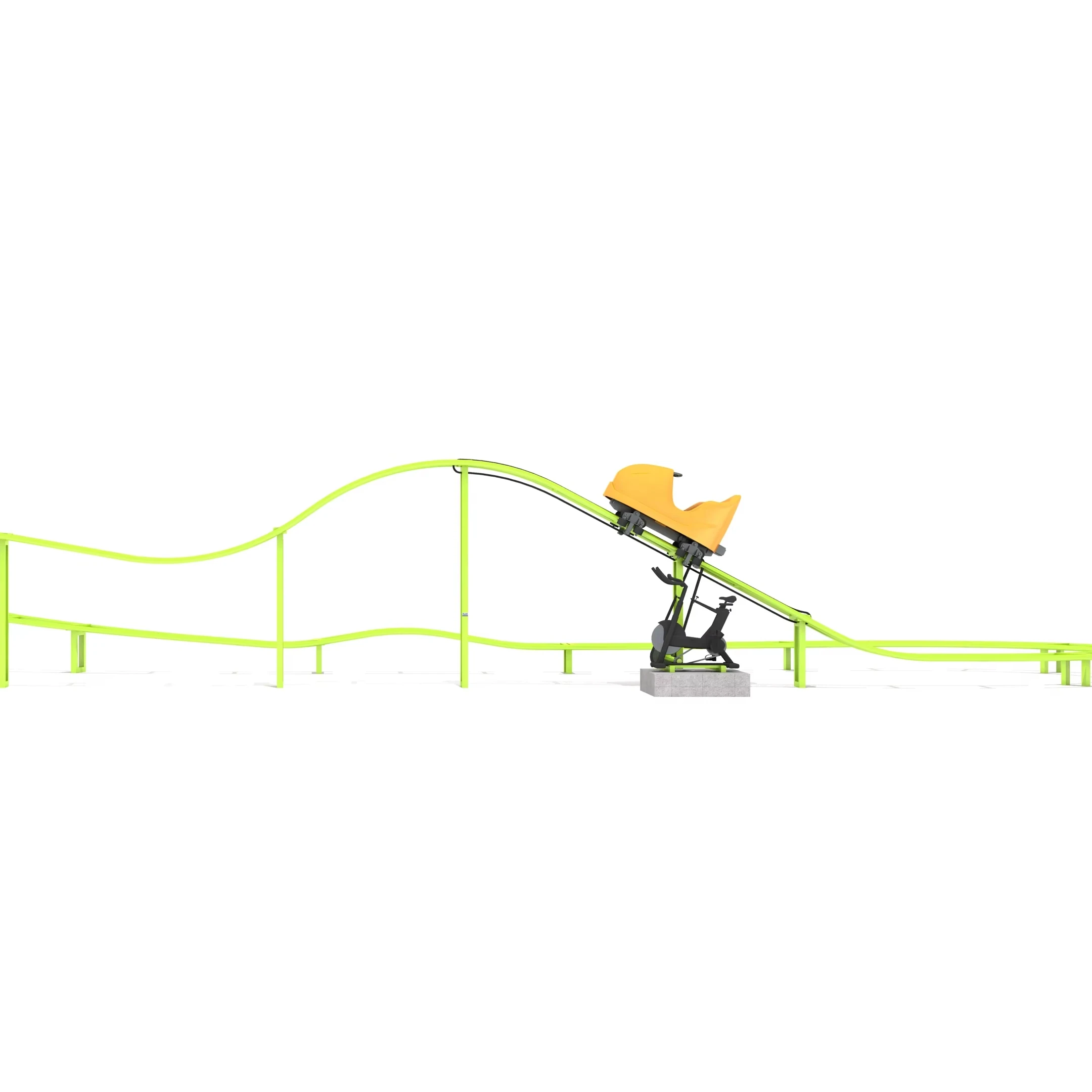 Kids Outdoor Climbing Frame - قطار أطفال فولاذي يعمل بالدفع اليدوي