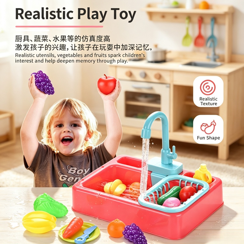 مجموعة حوض غسيل الأطباق البلاس - مراجعة Kids Outdoor Kitchen Accessories وسعره