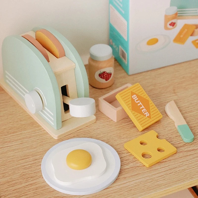 لعبة محمصة خبز خشبية للأطفال،  - مراجعة Kids Outdoor Kitchen Accessories وسعره