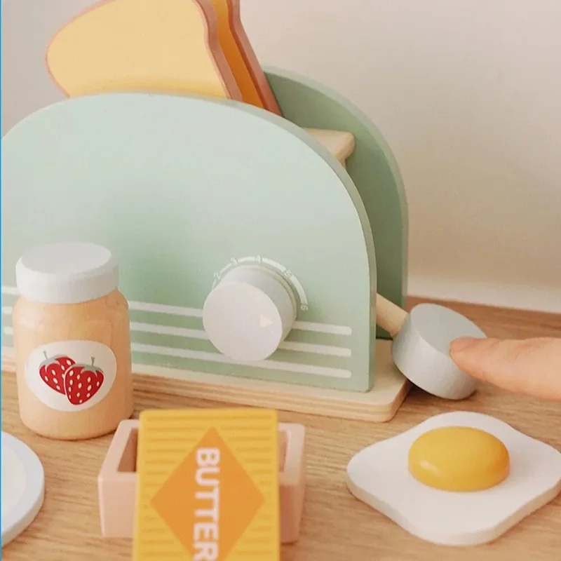 لعبة محمصة خبز خشبية للأطفال،  - مراجعة Kids Outdoor Kitchen Accessories وسعره