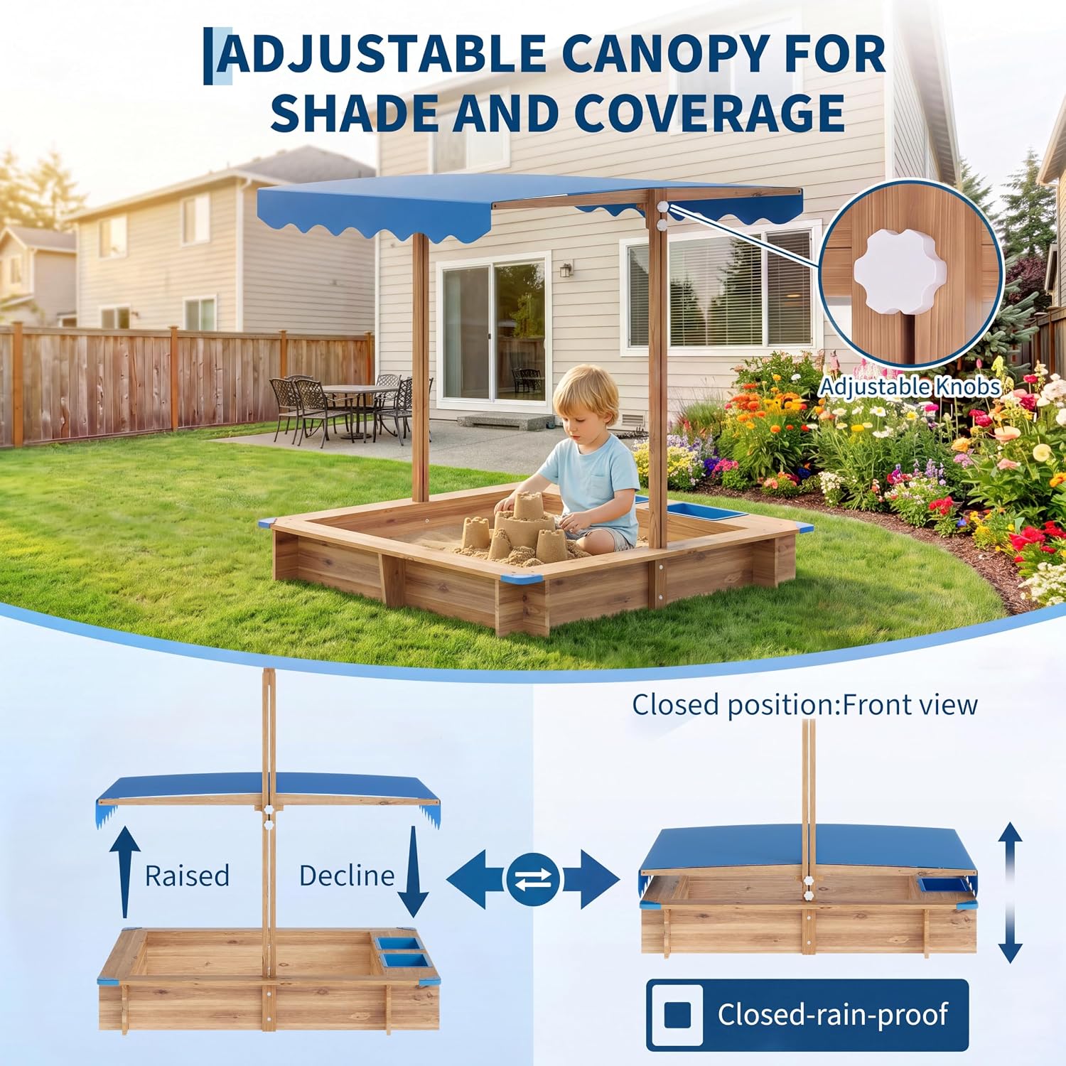 حفرة رمل خارجية للأطفال، ملعب  - مراجعة Kids Outdoor Area وسعره